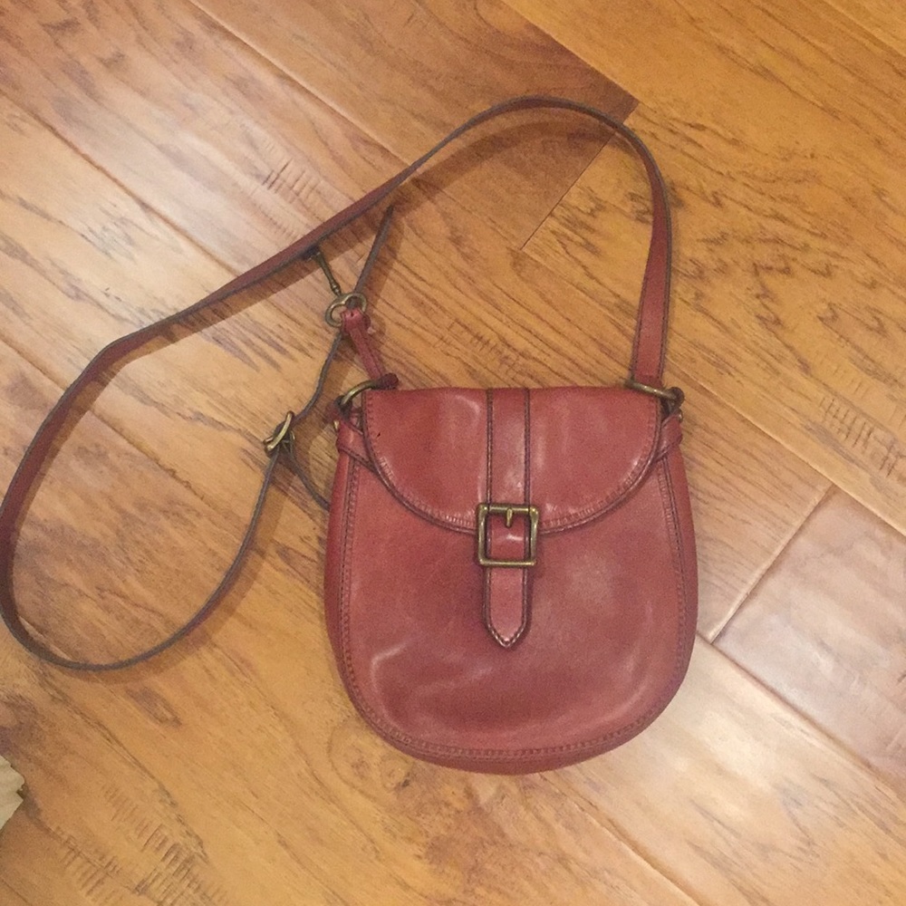 Fossil purse red leather